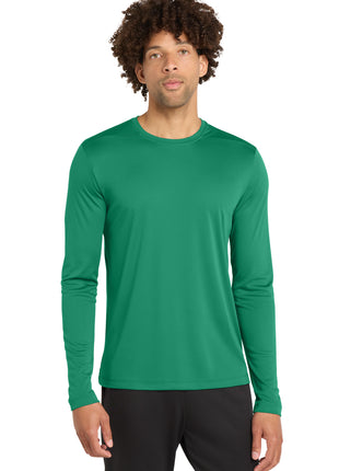 Sport-Tek ® Posi-UV® Pro Long Sleeve Tee. ST420LS - Kelly Green | Sport-Tek