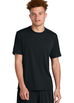 Sport-Tek® Club Short Sleeve Crew ST440 - Black/ Black | Sport-Tek