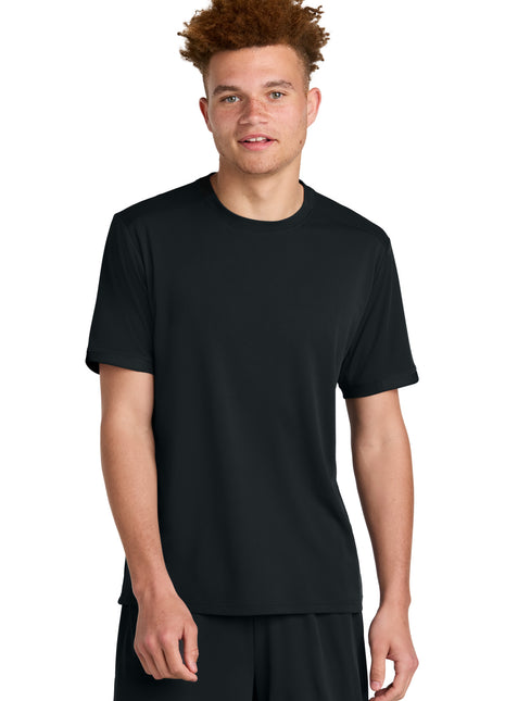 Sport-Tek® Club Short Sleeve Crew ST440 - Black/ Black | Sport-Tek