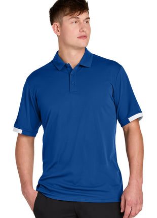 Sport-Tek® Club Colorblock Polo ST444 - True Royal/ White | Sport-Tek