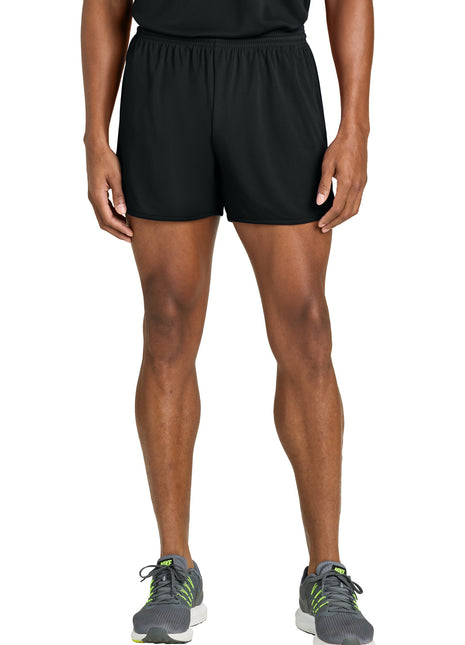 Sport-Tek® Club 4" Track Short ST447 - Black | Sport-Tek