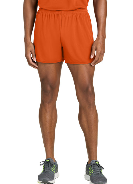 Sport-Tek® Club 4" Track Short ST447 - Deep Orange | Sport-Tek