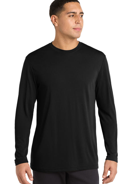 Sport-Tek® Long Sleeve PosiCharge® Competitor™ Cotton Touch™ Tee. ST450LS - Black | Sport-Tek