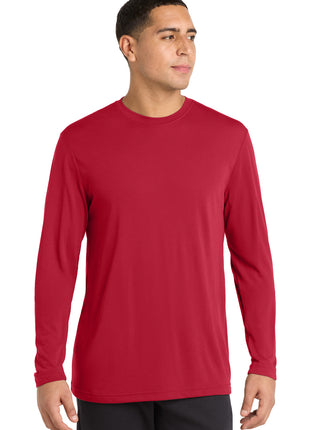 Sport-Tek® Long Sleeve PosiCharge® Competitor™ Cotton Touch™ Tee. ST450LS - Deep Red | Sport-Tek
