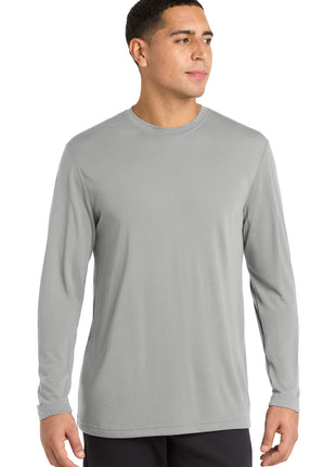 Sport-Tek® Long Sleeve PosiCharge® Competitor™ Cotton Touch™ Tee. ST450LS - Silver | Sport-Tek