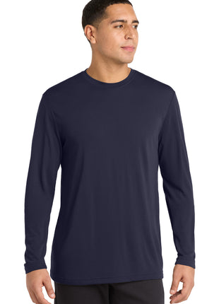 Sport-Tek® Long Sleeve PosiCharge® Competitor™ Cotton Touch™ Tee. ST450LS - True Navy | Sport-Tek