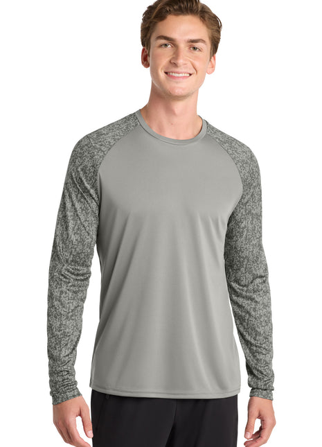 Sport-Tek ® Long Sleeve Digi Camo Tee. ST460LS - Grey Concrete | Sport-Tek