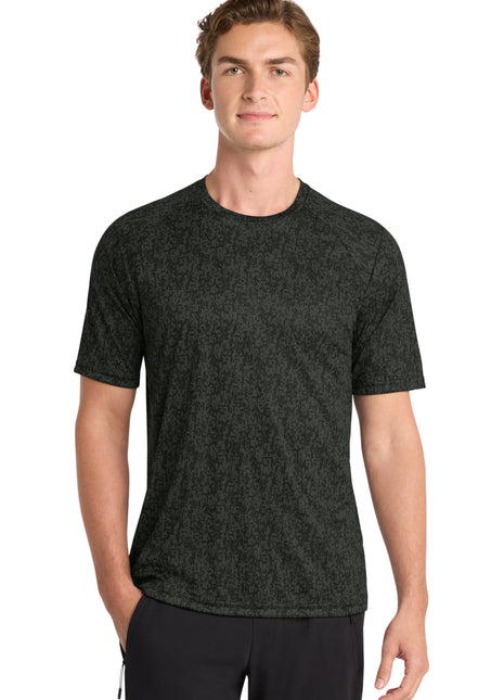 Sport-Tek ® Digi Camo Tee. ST460 - Black | Sport-Tek
