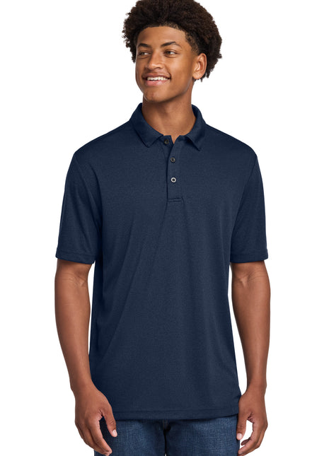 Sport-Tek ® Endeavor Polo. ST467 - Dark Royal Heather | Sport-Tek