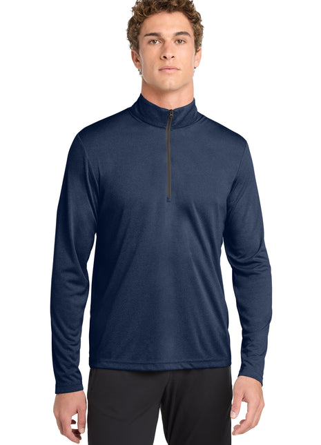 Sport-Tek ® Endeavor 1/2-Zip Pullover. ST469 - Dark Royal Heather | Sport-Tek