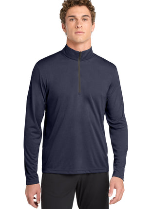 Sport-Tek ® Endeavor 1/2-Zip Pullover. ST469 - Deep Navy Heather | Sport-Tek