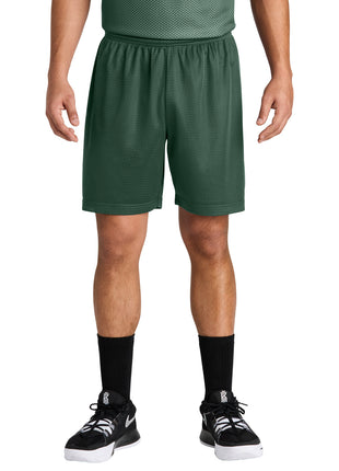Sport-Tek® PosiCharge® Mesh 7" Short ST5100 - Forest Green | Sport-Tek