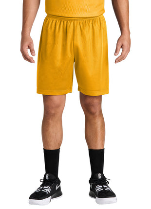 Sport-Tek® PosiCharge® Mesh 7" Short ST5100 - Gold | Sport-Tek