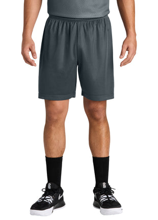 Sport-Tek® PosiCharge® Mesh 7" Short ST5100 - Iron Grey | Sport-Tek