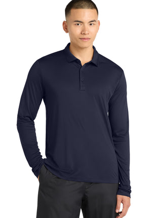 Sport-Tek ®  Posi-UV®  Pro Long Sleeve Polo. ST520LS - True Navy | Sport-Tek
