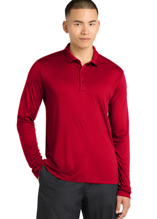 Sport-Tek ®  Posi-UV®  Pro Long Sleeve Polo. ST520LS - True Red | Sport-Tek