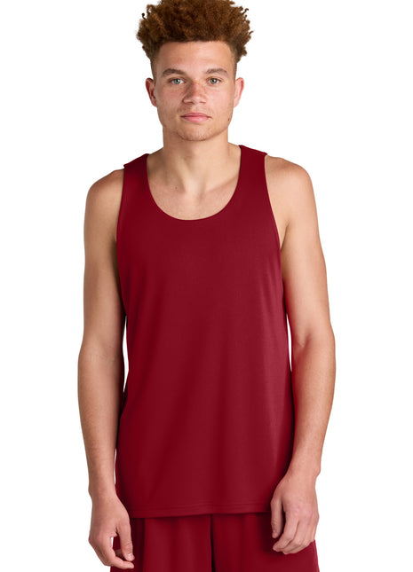 Sport-Tek® PosiCharge® Competitor™ Rev Tank ST551 - Deep Red/ Black | Sport-Tek