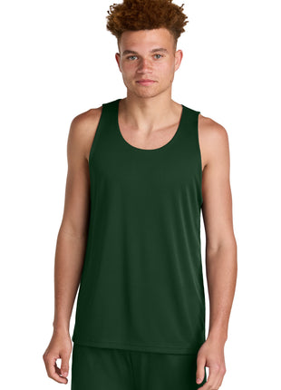 Sport-Tek® PosiCharge® Competitor™ Rev Tank ST551 - Forest Green/ White | Sport-Tek