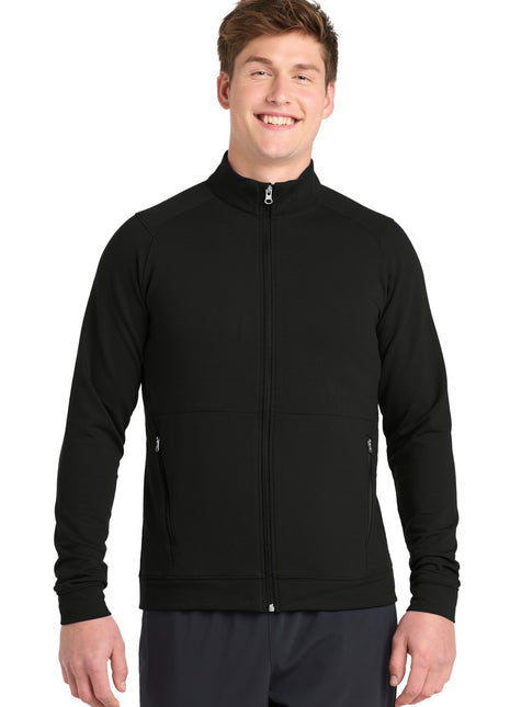 Sport-Tek® Sport-Wick® Flex Fleece Full-Zip. ST560 - Black | Sport-Tek