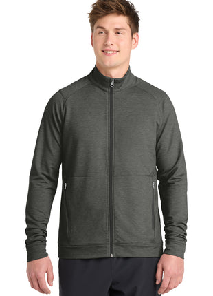 Sport-Tek® Sport-Wick® Flex Fleece Full-Zip. ST560 - Dark Grey Heather | Sport-Tek