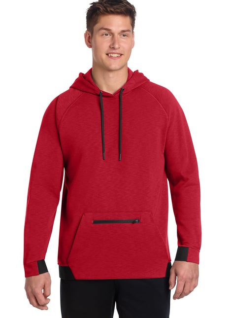 Sport-Tek® PosiCharge® Strive Hooded Pullover ST571 - Deep Red | Sport-Tek