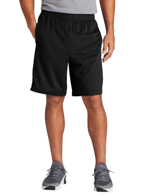 Sport-Tek® PosiCharge® Position Short with Pockets ST575 - Black | Sport-Tek