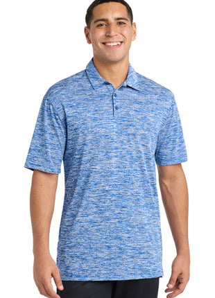 Sport-Tek ® PosiCharge ® Electric Heather Polo. ST590 - True Royal Electric | Sport-Tek