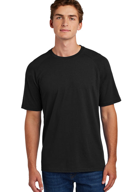 Sport-Tek® Halftime Raglan Tee ST6040 - Black | Sport-Tek