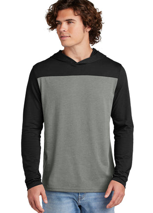 Sport-Tek® Halftime Long Sleeve Hoodie ST6044 - Black/ Vintage Heather | Sport-Tek
