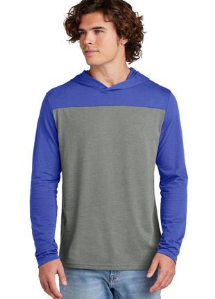 Sport-Tek® Halftime Long Sleeve Hoodie ST6044 - True Royal/ Vintage Heather | Sport-Tek