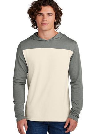 Sport-Tek® Halftime Long Sleeve Hoodie ST6044 - Vintage Heather/ Ecru | Sport-Tek