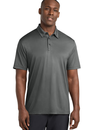 Sport-Tek® Embossed PosiCharge® Tough Polo®. ST630 - Dark Smoke Grey | Sport-Tek