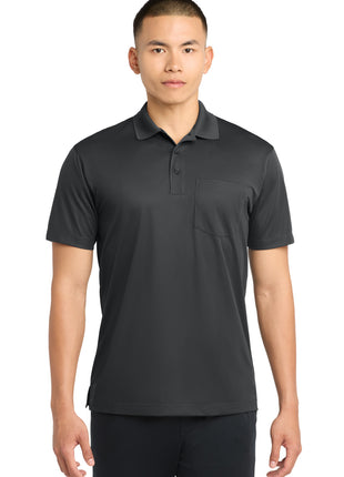 Sport-Tek® Micropique Sport-Wick® Pocket Polo. ST651 - Iron Grey | Sport-Tek