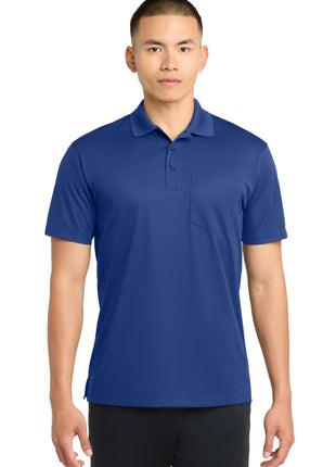Sport-Tek® Micropique Sport-Wick® Pocket Polo. ST651 - True Royal | Sport-Tek