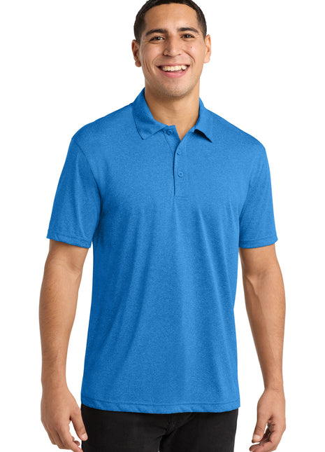 Sport-Tek® Heather Contender™ Polo. ST660 - Blue Wake Heather | Sport-Tek