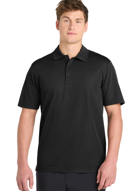 Sport-Tek® PosiCharge® Active Textured Polo. ST690 - Black | Sport-Tek