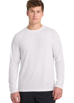 Sport-Tek®  Long Sleeve Ultimate Performance Crew. ST700LS - White | Sport-Tek