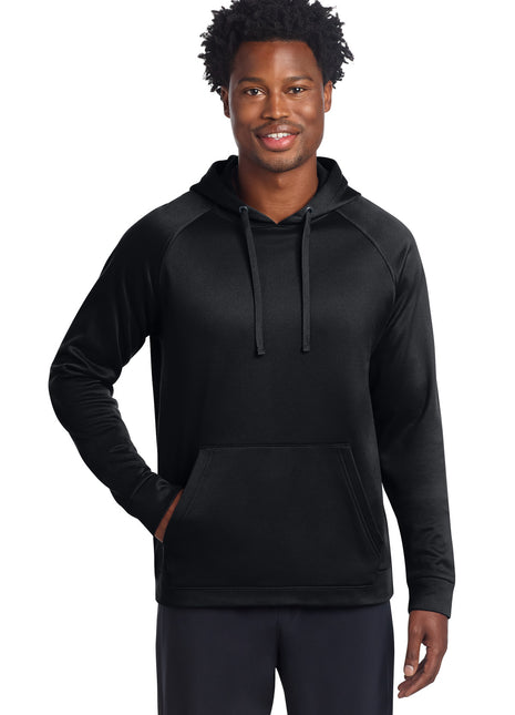 Sport-Tek® Re-Compete Fleece Pullover Hoodie ST730 - Black | Sport-Tek