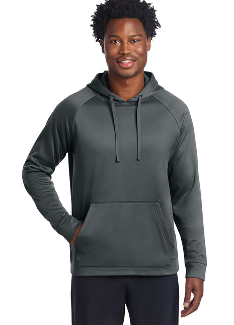 Sport-Tek® Re-Compete Fleece Pullover Hoodie ST730 - Iron Grey | Sport-Tek
