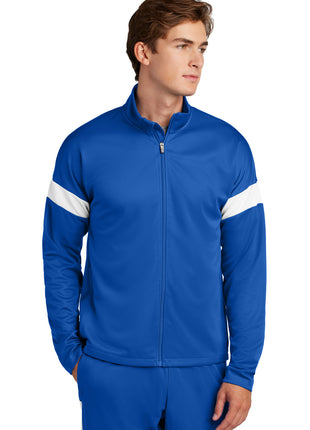Sport-Tek® Travel Full-Zip Jacket ST800 - True Royal/ White | Sport-Tek