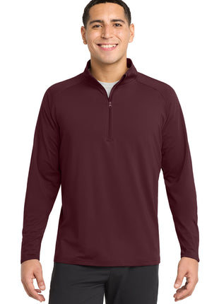 Sport-Tek® Sport-Wick® Stretch 1/4-Zip Pullover. ST850 - Maroon | Sport-Tek