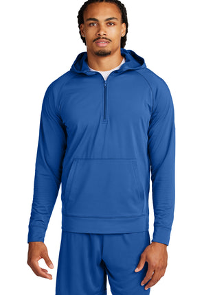 Sport-Tek® Sport-Wick® Stretch 1/2-Zip Hoodie ST856 - True Royal | Sport-Tek