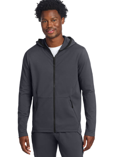 Sport-Tek® Circuit Hooded Full-Zip ST870 - Graphite | Sport-Tek