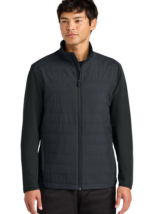 Sport-Tek® Teknical Hybrid Jacket ST940 - Black | Sport-Tek