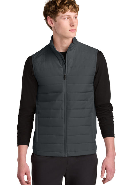 Sport-Tek® Teknical Hybrid Vest ST941 - Iron Grey | Sport-Tek