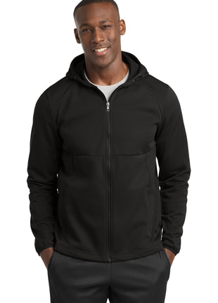 Sport-Tek® Hooded Soft Shell Jacket ST980 - Deep Black | Sport-Tek