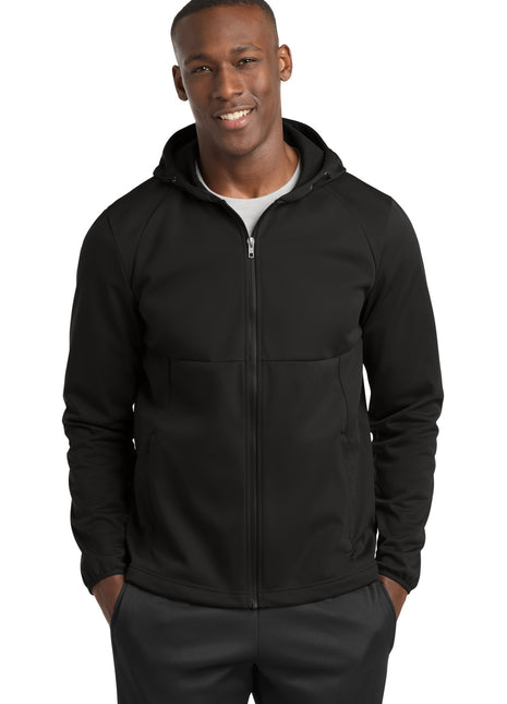Sport-Tek® Hooded Soft Shell Jacket ST980 - Deep Black | Sport-Tek