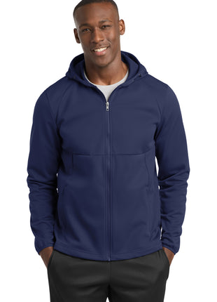 Sport-Tek® Hooded Soft Shell Jacket ST980 - True Navy | Sport-Tek