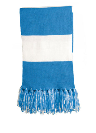 Sport-Tek® Spectator Scarf. STA02 - Carolina Blue/ White | Sport-Tek