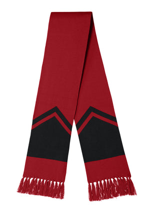 Sport-Tek® Gameday Scarf STA06 - Deep Red/ Black | Sport-Tek
